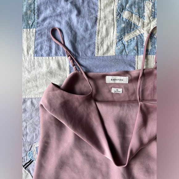 Babaton Womens Dusty Pink Cowlneck Camisole Slinky '90s Cowl Extra Small - Picture 4 of 11